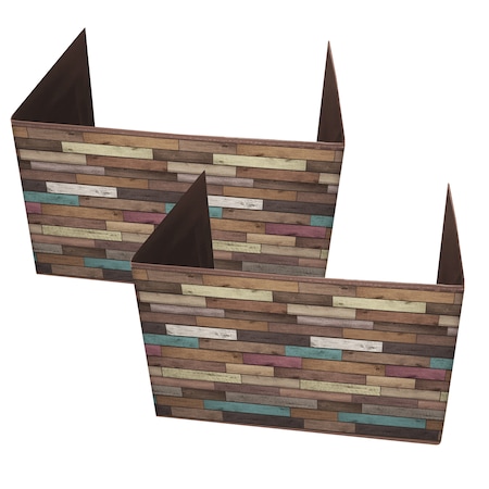 Teacher Created Resources Reclaimed Wood Privacy Screen, PK2 TCR20346